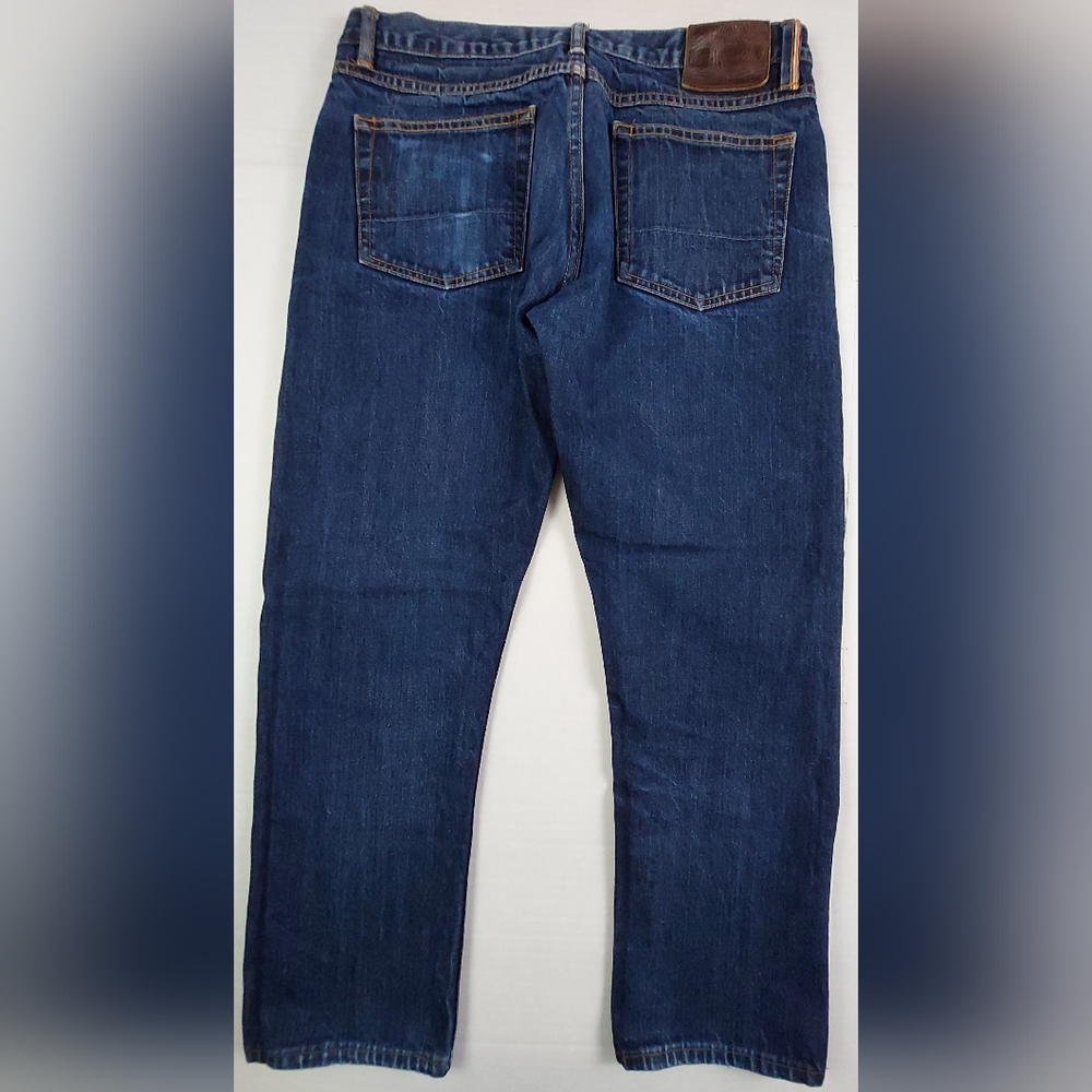 Gustin California Slim Selvedge Button Fly Jeans Mens Size 36x27.5 Blue Denim